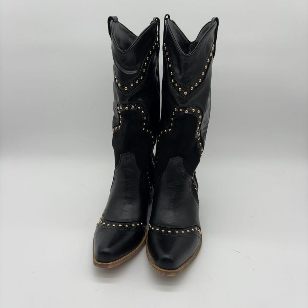 Unknown Black Cowgirl Boots Pointed Toe